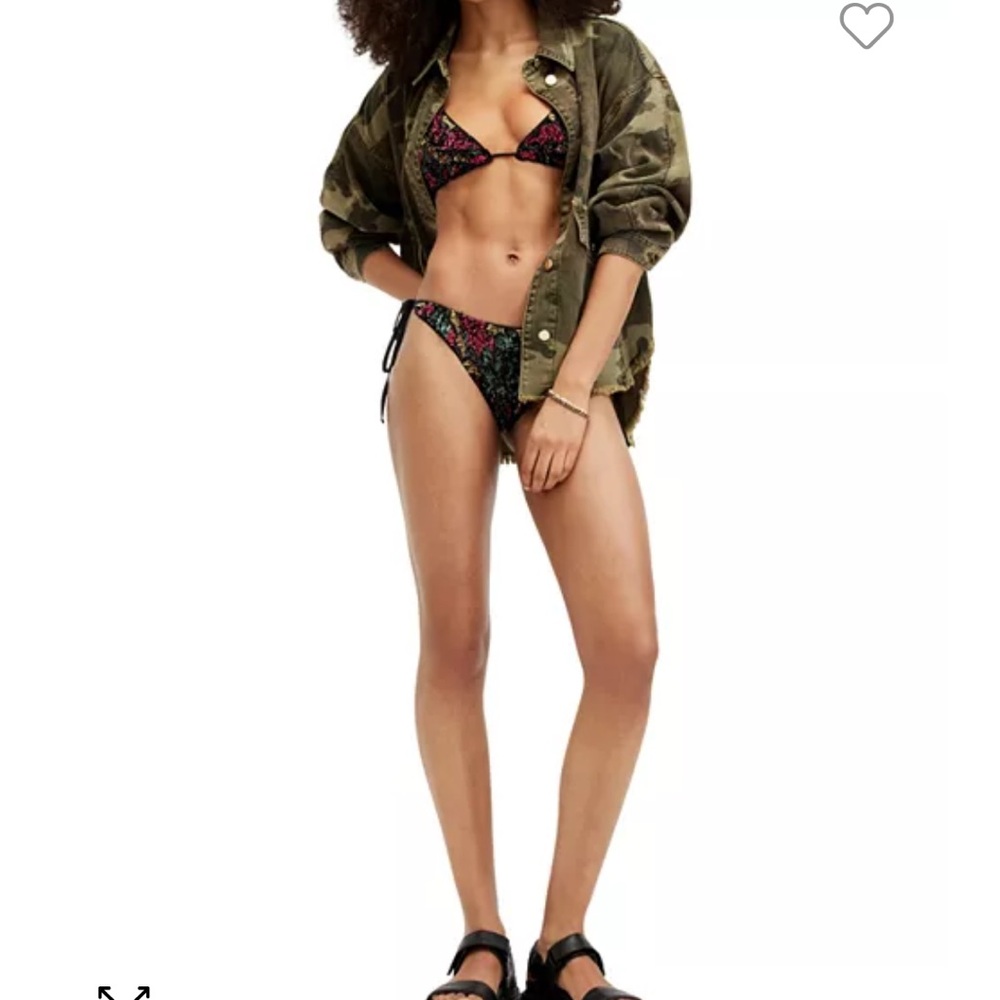 Jamilia Embellished Triangle Bikini Top